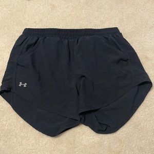 womens black under armour shorts